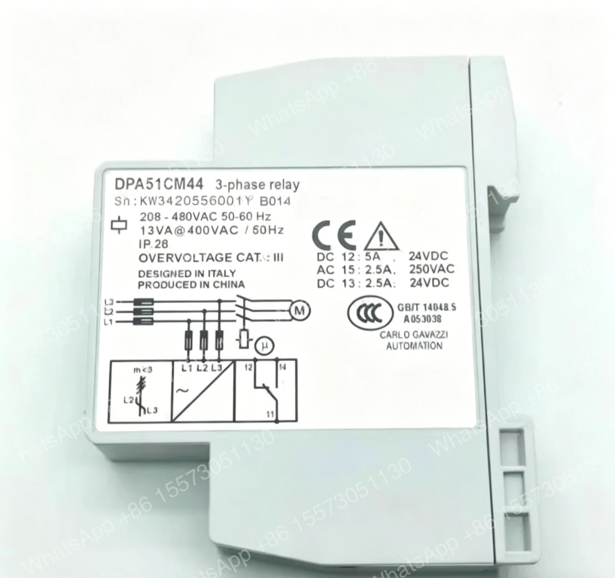 sequence relay Phase sequence protection relay DPA51CM44 DPA51 Functions Normal Fast Shipping