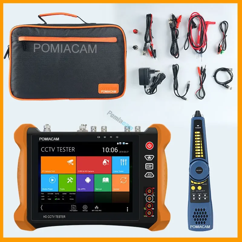 X9-MOVTADHS Pro 8K H.265 IP camera test 8MP TVI/CVI/ AHD/CVBS Camera Tester with POE++ Max 90W Power Output POE Camera Tester