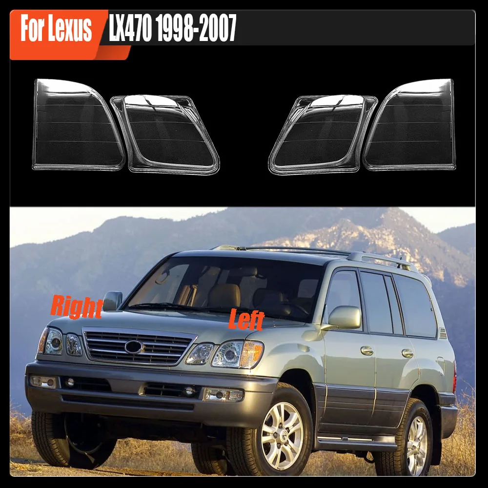 

Headlamp Cover Lamp Shell Headlights Lens For Lexus LX470 1998-2007 Headlight Shade Transparent Lampshade