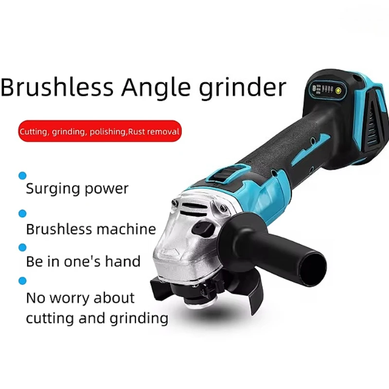 

Бесщеточная угловая шлифовальная машина 125 мм, литий-ионный аккумулятор, аккумуляторная резка, полировка, шлифовка для батареи Makita 18 В