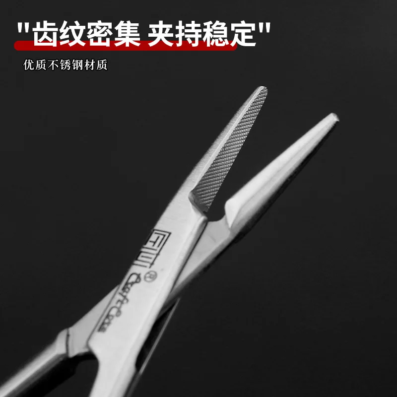 الطبية الفولاذ المقاوم للصدأ الجراحية خياطة الفم الأسنان إبرة حامل أداة جراحة الجفن المزدوج #3