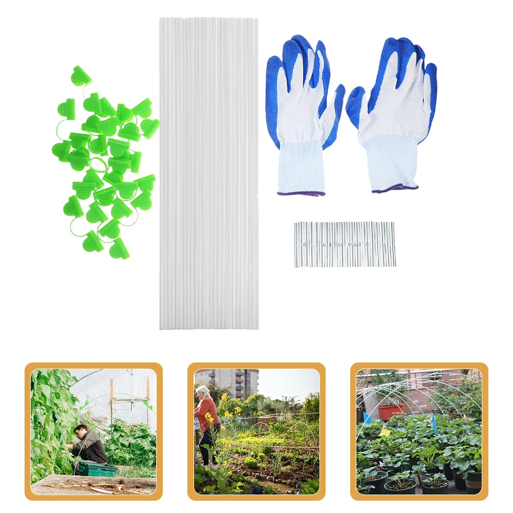 

1 Set Greenhouse Hoops Garden Support Lightweight Frost Protection Plant Cover Reusable For Mini Greenhouse Grow Tunnel Metal