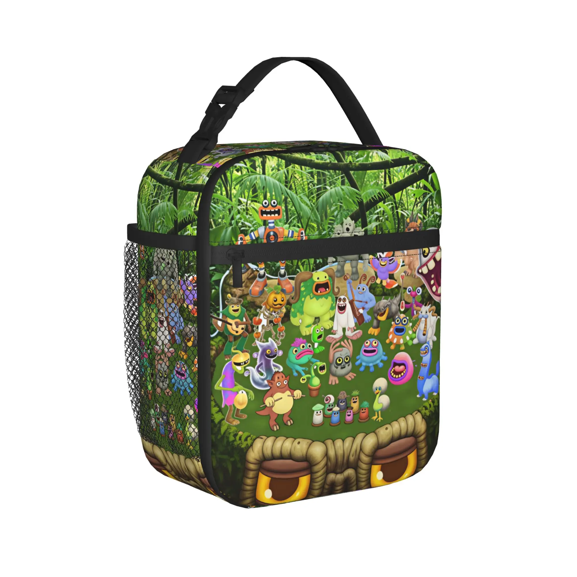 My Singing Monsters Characters Lunch Bag Aesthetic School Lunch Box Graphic Convenient Tote Food Bags