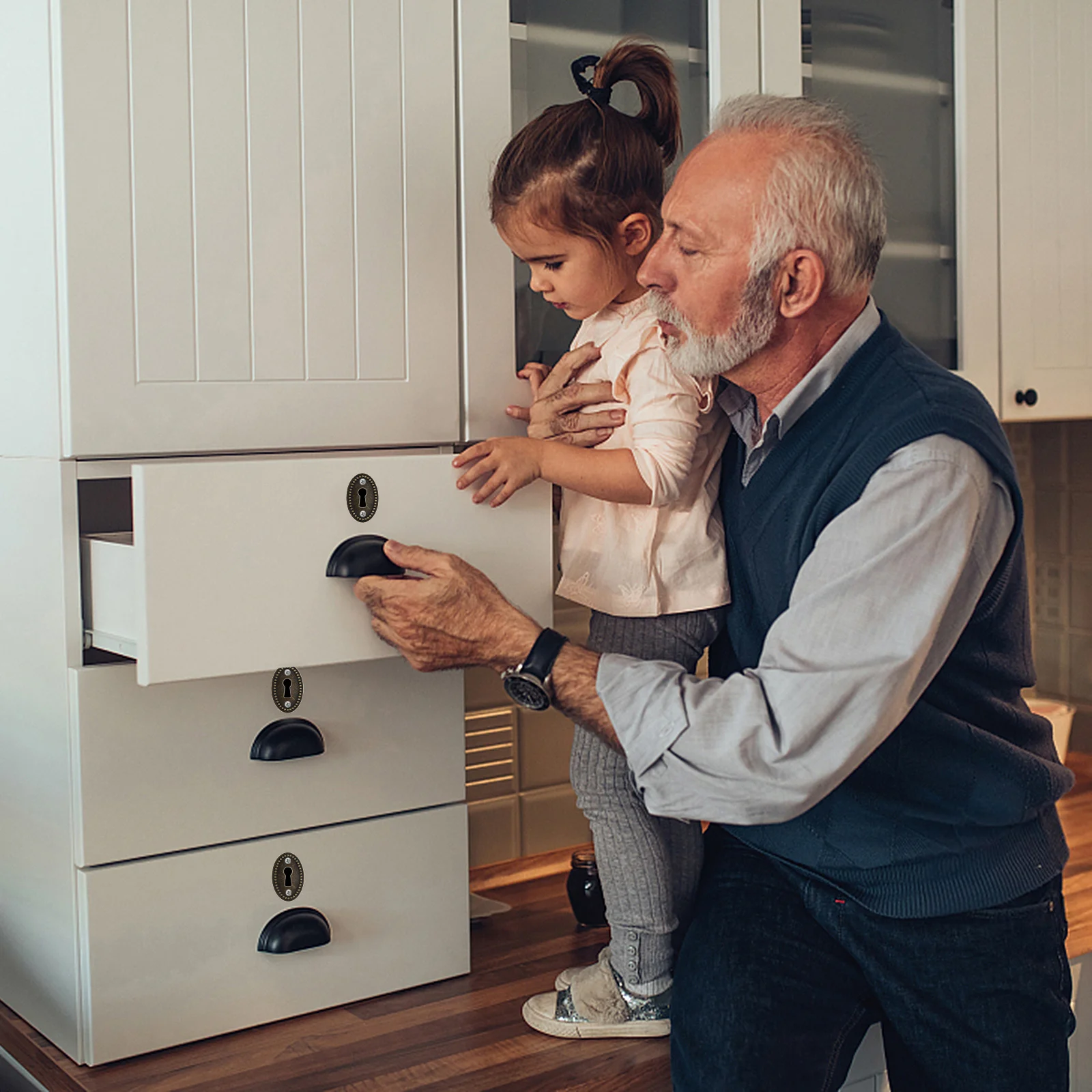 

20pcs Oval Brass Finish Keyhole Cover Zinc Alloy Escutcheon Plate For Drawer Furniture Decor Keyhole Protector