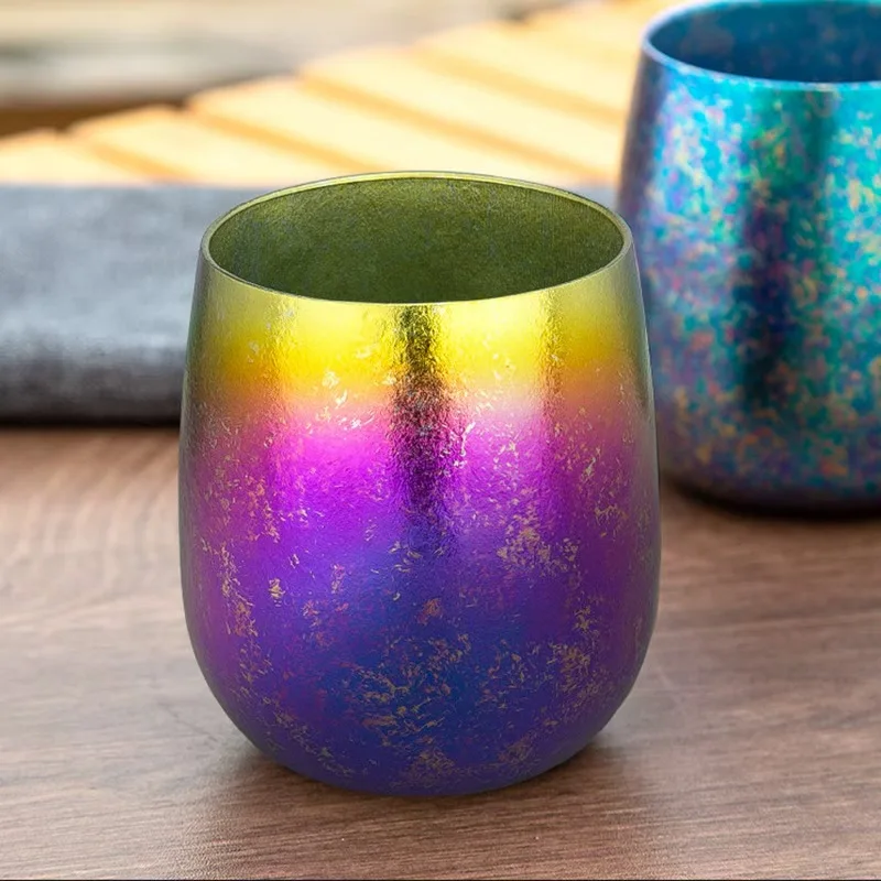 TiTo 120ml Titanium Cup Double Wall Portable Ultralight Mug Cup Coffee Cups for Outdoor Camping Hiking Backpacking