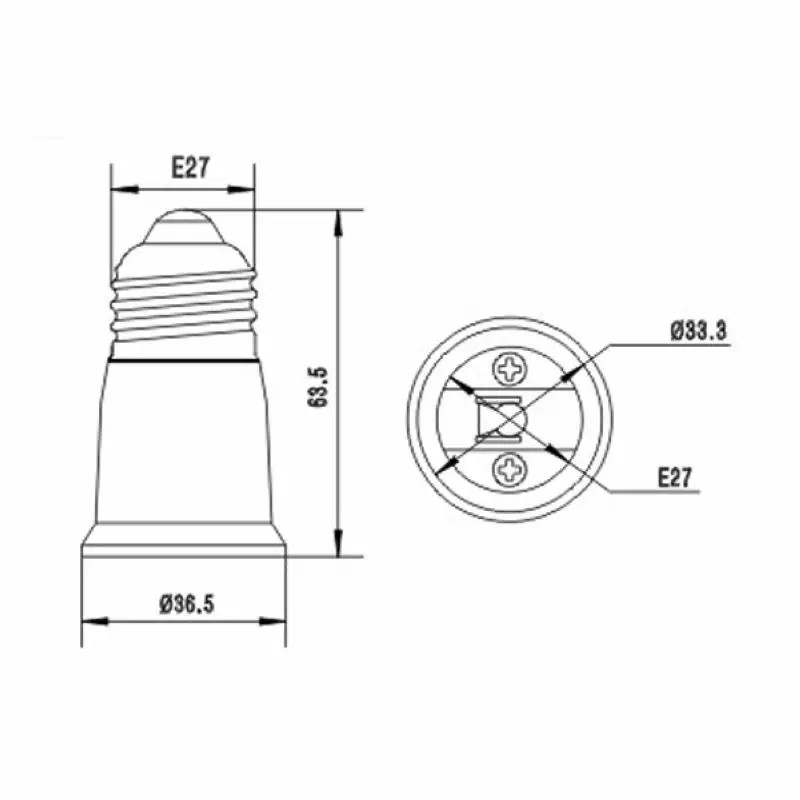 E14 to E14 Extension Socket E27 to E27 Adapter Lamp Holder E27 E14 Bulb Socket Converter Lamp Base Plug Socket LED Light