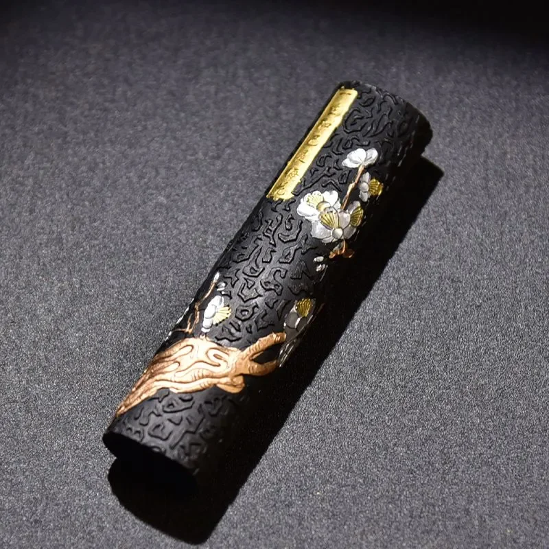 Oil Soot Solid Ink Stick Handmade Ink Block Writing Traditional Grinding Inkstick Black Calligraphy Painting Solid Ink Artists