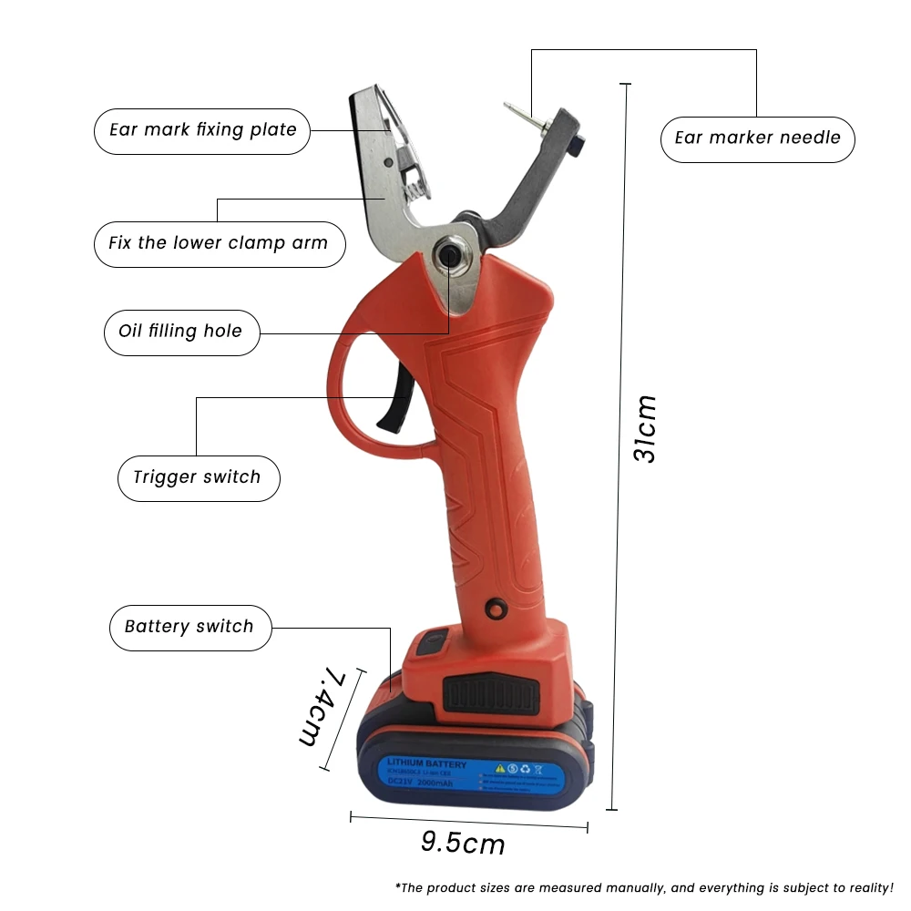 豚羊耳標装着プライヤー家畜電気動物牛羊耳標装着器