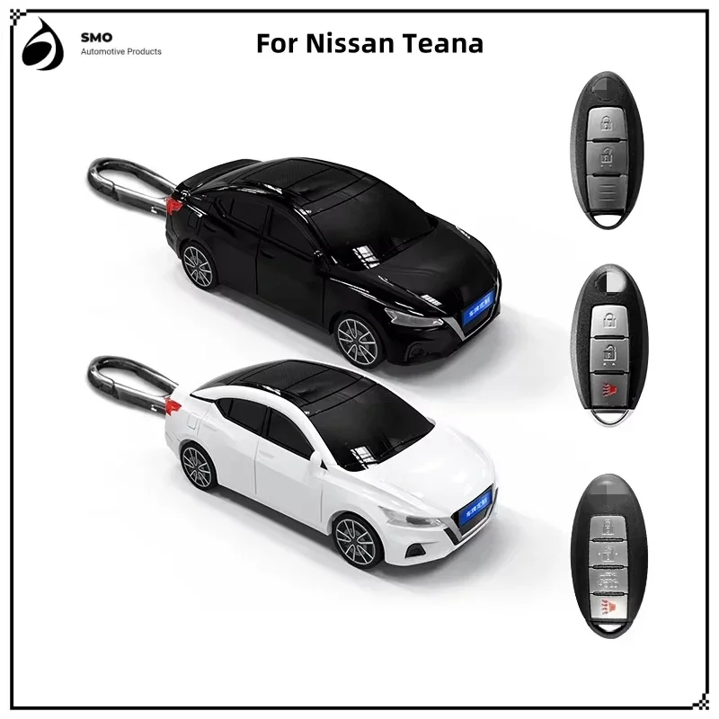 For Nissan Teana Key Set with Light Car Keychain Car Model Key Protection Cover Car Supplies Creative Personalized Gift New