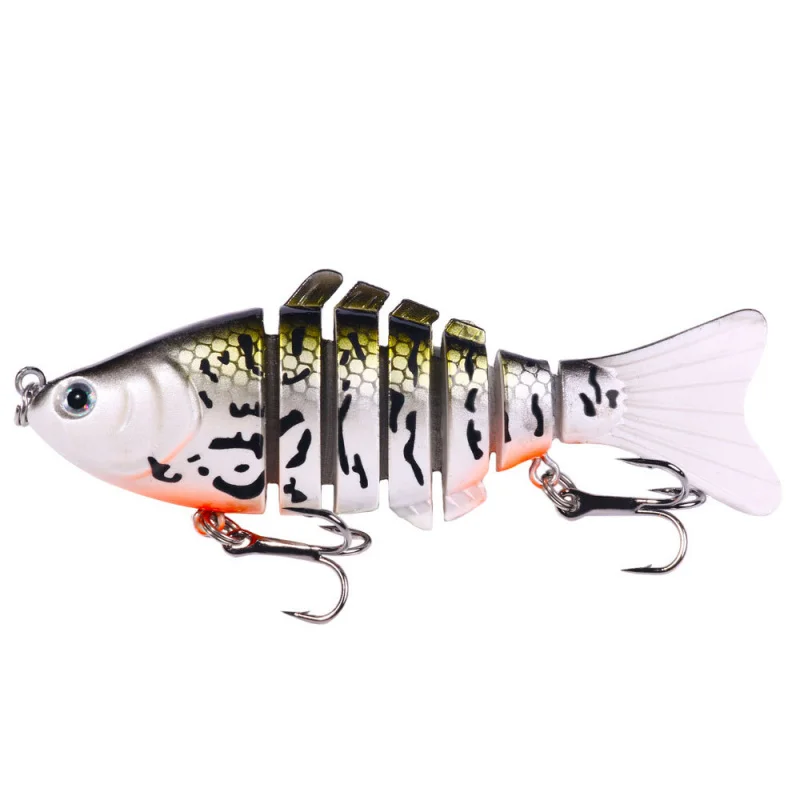 

Набор из 5 штук: Многосекционная бионическая приманка 100 мм, 15,6 г для ловли баса, змееголова, сома. Реалистичный дизайн. Специальные рыболовные приманки.