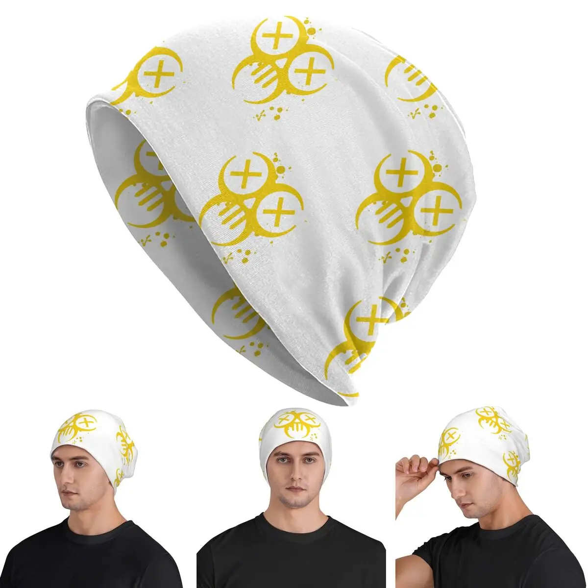 The Division 2 OUTCASTS Warm Knitted Cap Hip Hop Bonnet Hat Autumn Winter Outdoor Beanies Hats for Men Women Adult