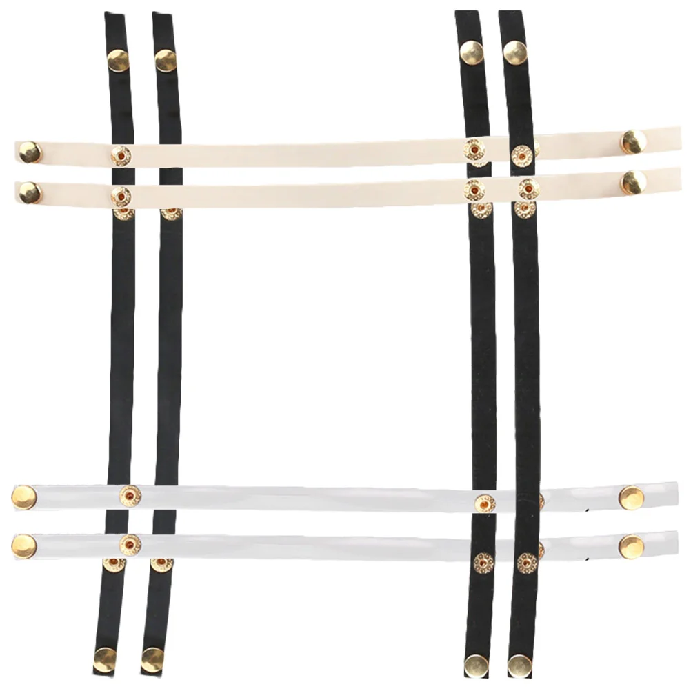 

4pcs Buckle For Heels Detachable Ankle Straps Replacement Replaceable Shoe Strap High Heel Accessories Women Snap Button Strap