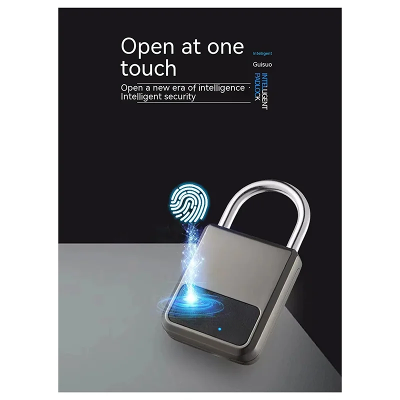 

AS95-Smart Портативный замок Tuya APP с отпечатками пальцев и поддержкой USB-ключей для экстренной помощи (золото шампанского)