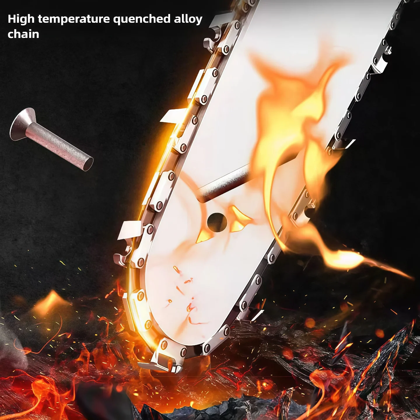 Milwaukee 12palcová bezkartáčová řetězová pila, akumulátorová elektrická řetězová pila, zahradní řezačka na dřevo pro těžbu dřeva a prořezávání - náhled 3