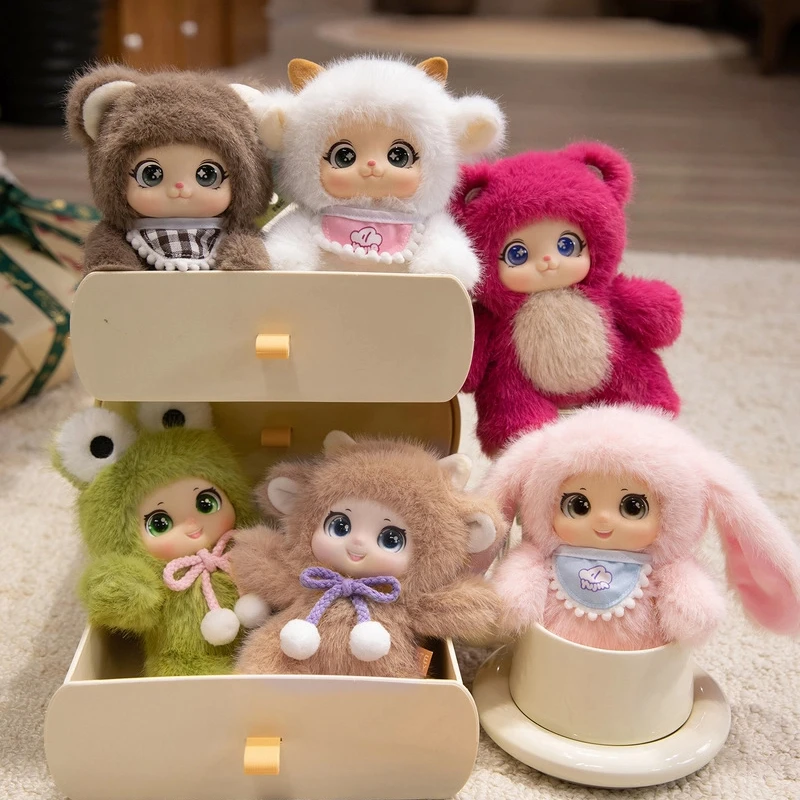 ใหม่ไวนิลตุ๊กตาของเล่นพวงกุญแจฟองน้ําตุ๊กตาหมีจี้น่ารักแกะสัตว์ตุ๊กตากระเป๋าเป้สะพายหลัง Pvc ตุ๊กตาพวงกุญแจจี้คริสต์มาสของขวัญ