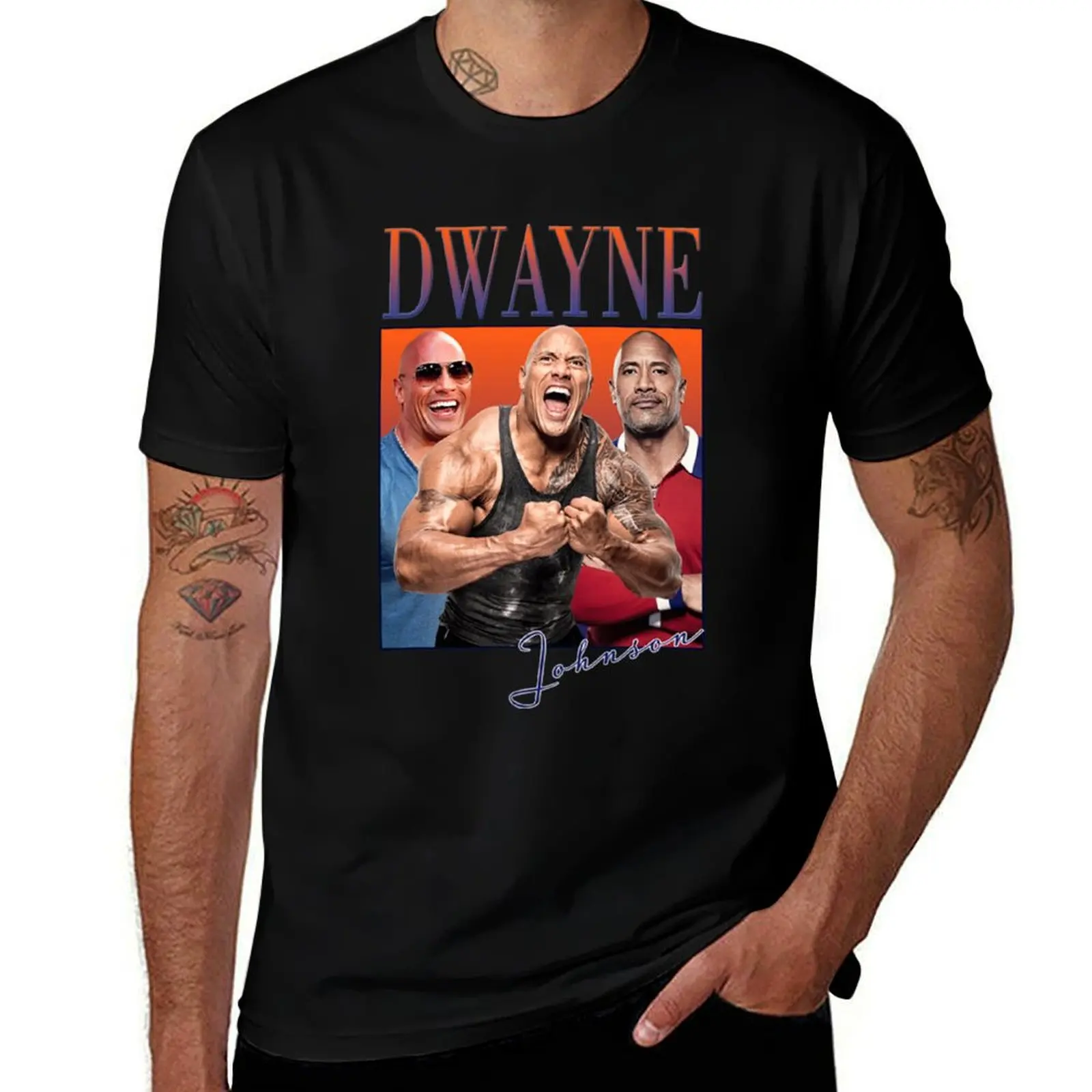 Dwayne Johnson (2) T-Shirt cute clothes custom shirt summer tops quick drying Short sleeve tee men