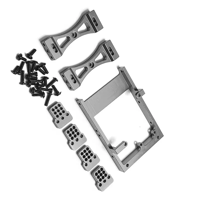 RC Metal Servo Mount Bracket Beam Crossbeam Shock Mount For WPL C14 C24 B14 B24 1/16  Car Kit