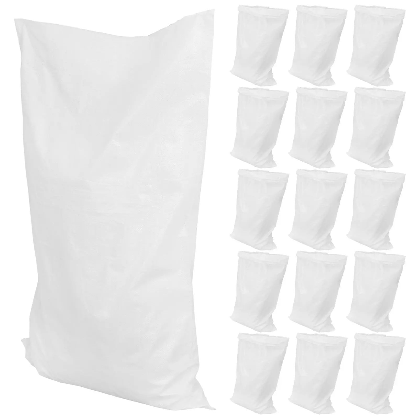 

20Pcs Flood Prevention Sandbags Heavy Duty Woven Empty Bags Large Capacity Waterproof Anti Flood Barrier Protection for Home