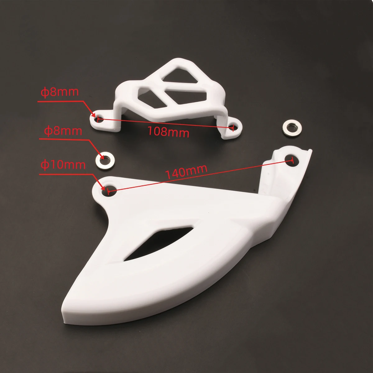 Motorcycle Rear Brake Disc Guard Plastic Brake Rotor Cover Caliper Protective For YAMAHA YZ125 YZ250 YZ250F YZ450F WR250F WR450