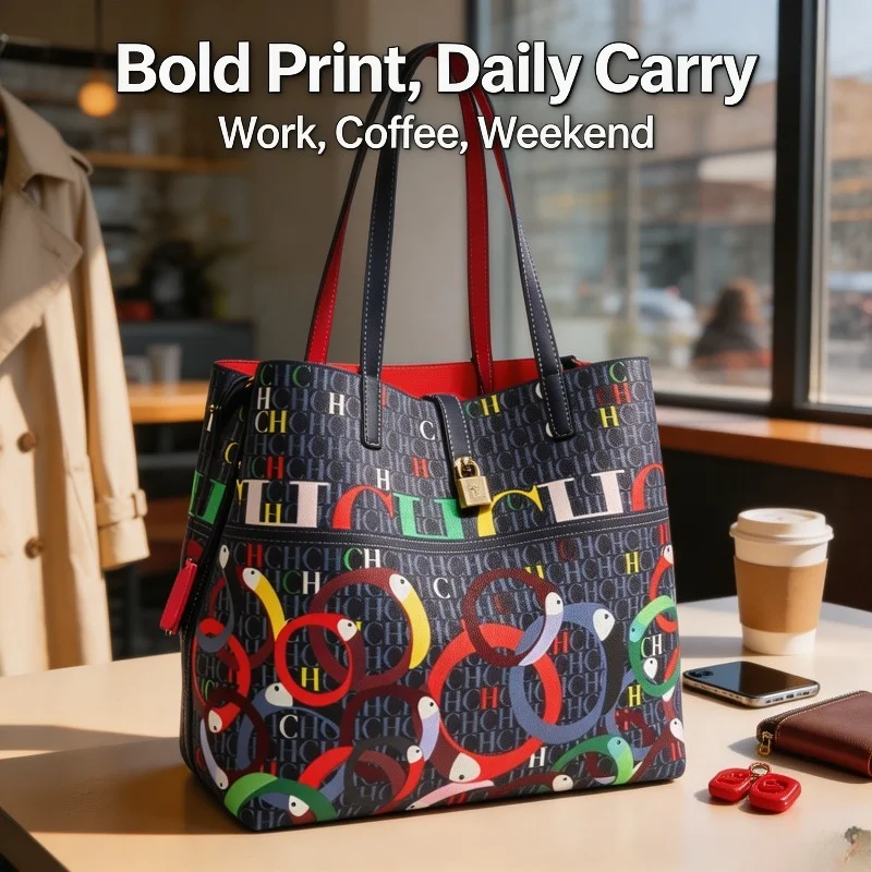 Luxury Unique Designer Paris Inspired Tote Bag Elegant Handbag With Letter Logo For Women Fashion And Spacious Shopper