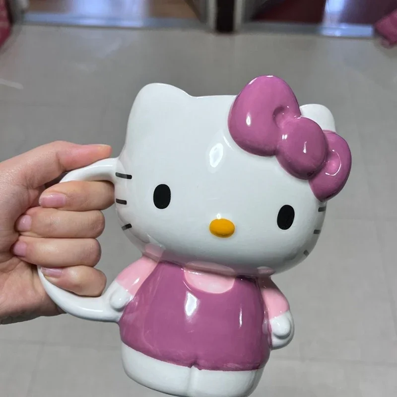 

Miniso Sanrio кружка для воды Hello Kittys аксессуары Милая мультяшная аниме керамика питьевая вода офисные бытовые Игрушки для девочек подарок