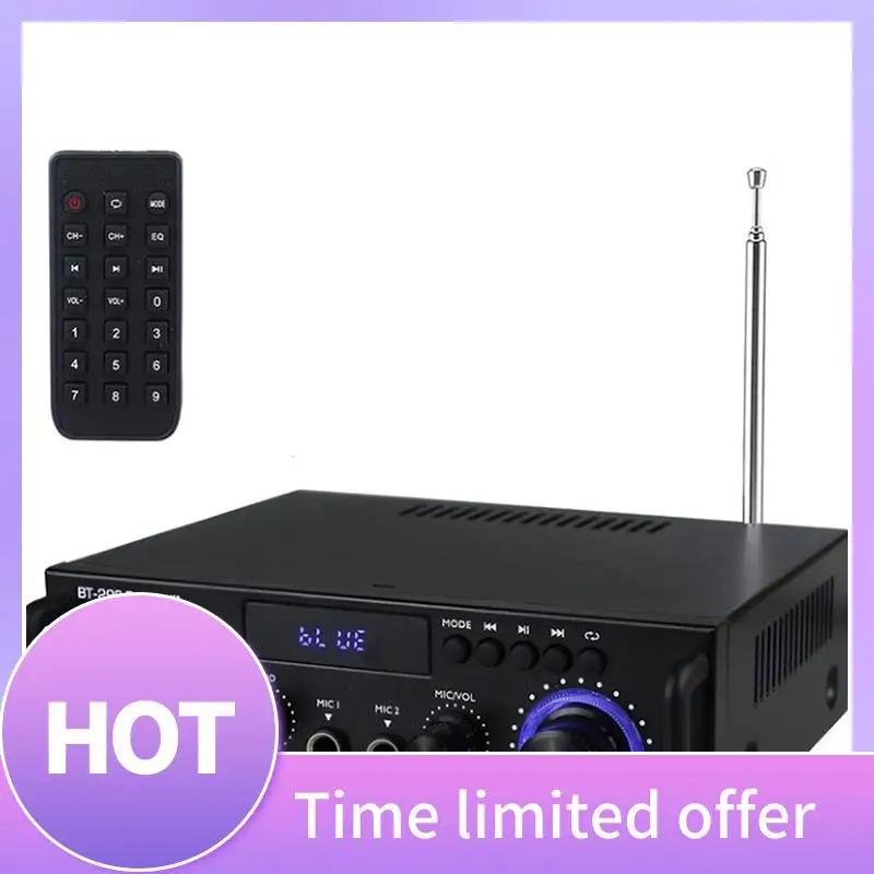 

Amplifier Bt 298 Pro Home Theater Amplifier Karaoke Dual Channel Stereo Bluetooth 5.0 Maximum 800W New Upgrade EU Plug Durable