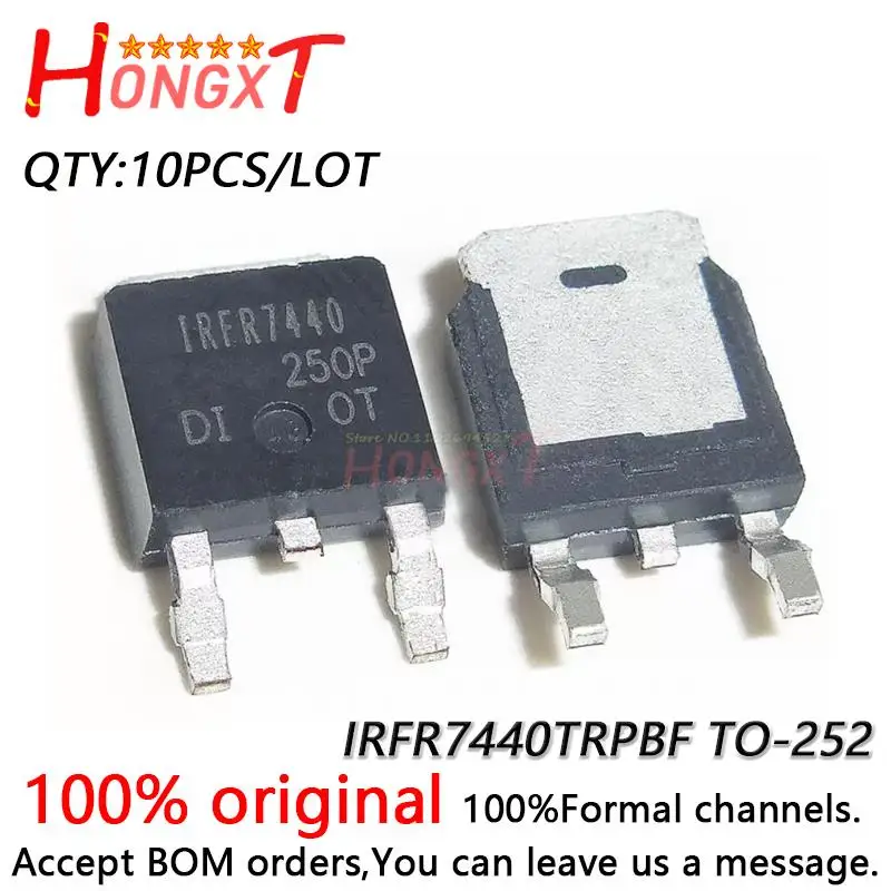 

10 шт. 100% новый оригинальный IRFR7440TRPBF IRFR7440TR IRFR7440 TO252 MOSFET 40 В 90 А.