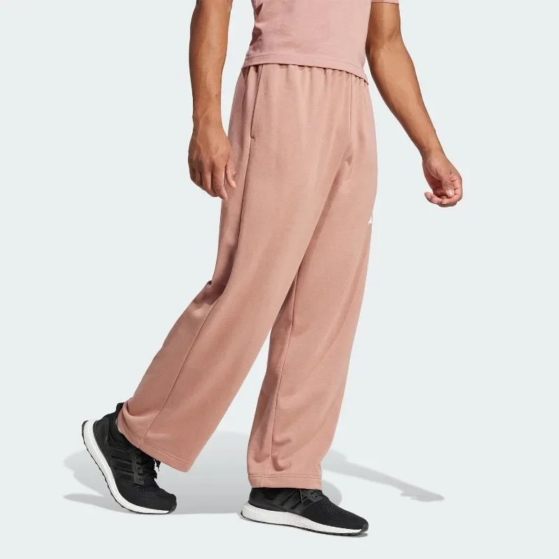 Adidas Wrinkle Free Elastic Waistband Flared Leg Snap Pockets Hiking Long TrousersJF3608