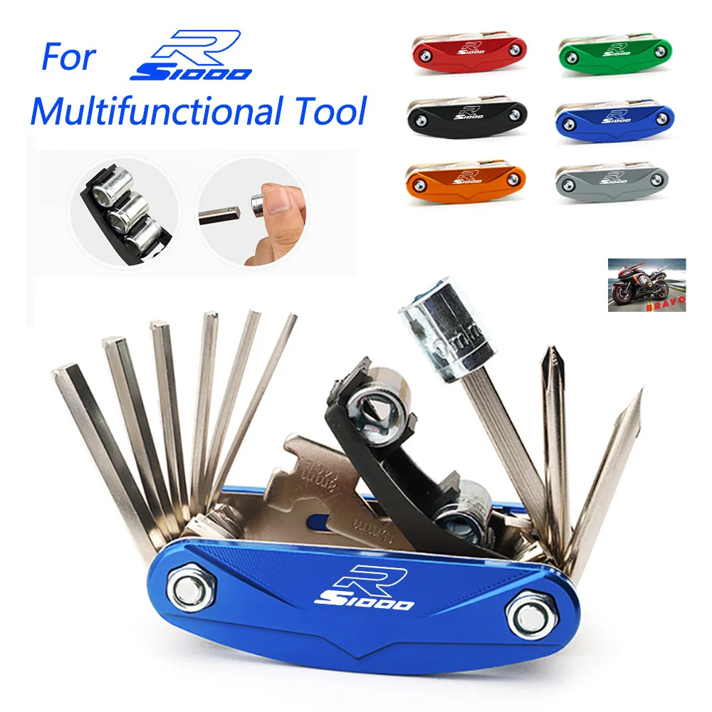 Logo For BMW S1000R 1000 S R Multifunctional tool Conbination Tool Repair Screwdriver Set Hot Deal Hot Deal CNC Accessories