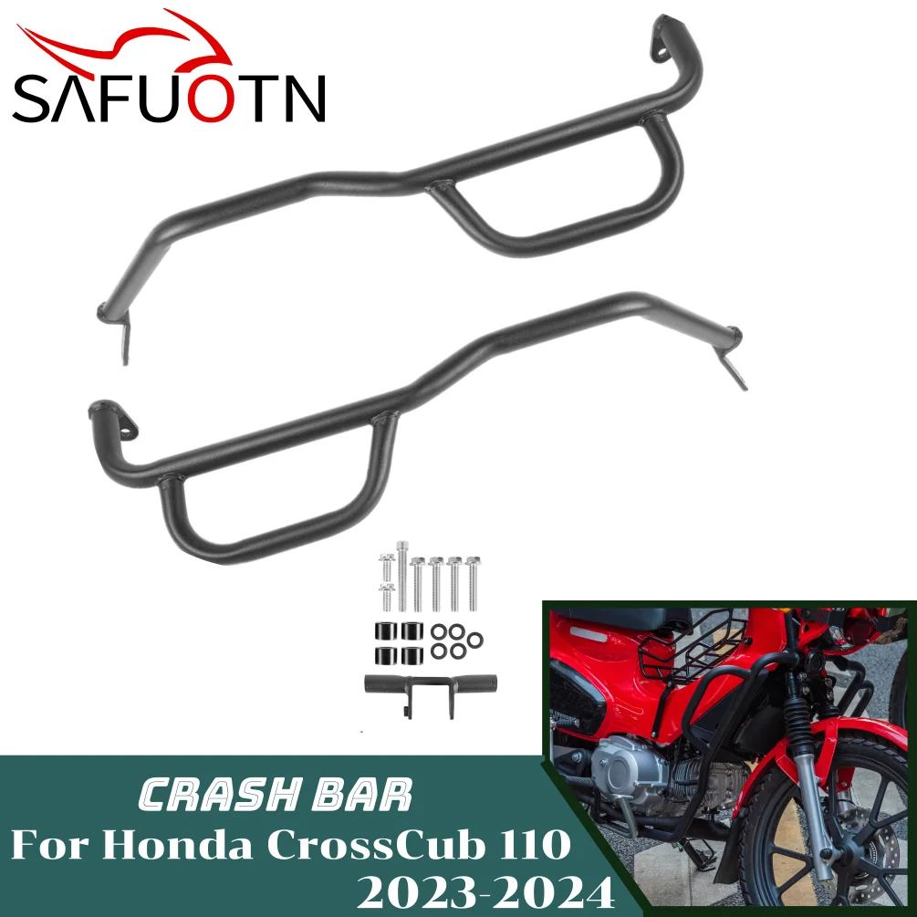 

for Honda Crosscub CC110 2023 2024 Cross Cub 110 Engine Guard Highway Crash Bar Motorcycle Frame Protection Bumper Accessories