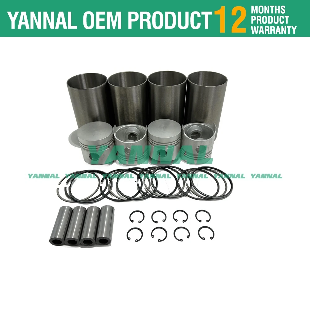 V1702 V1702B Overhaul Rebuild Kit For Kubota Piston Liner Gasket Bobcat 743 733