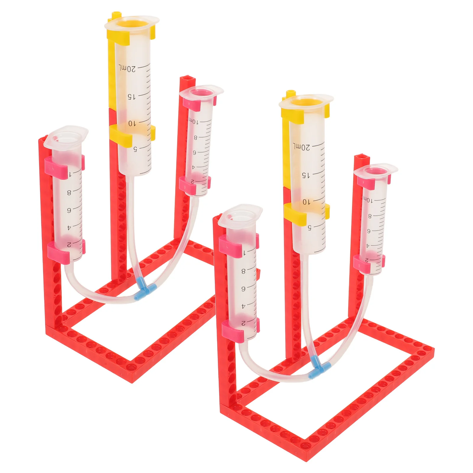 

2Sets Physics Teaching Instrument Fluid Mechanics Experimental Apparatus for High School Liquid Pressure Demonstration Pascal's