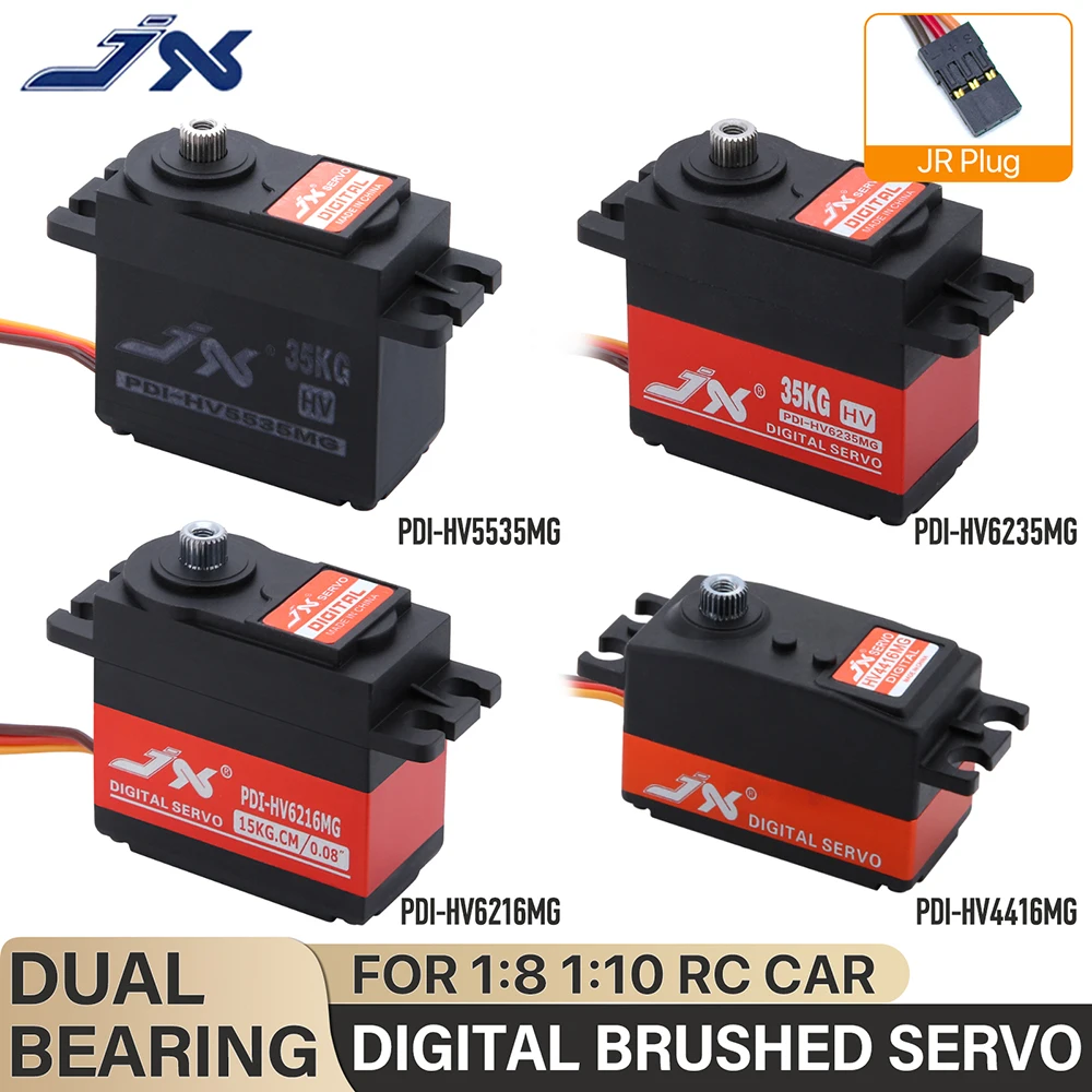

​ JX RC Servo Digital Core Сервопривод Матовый Сервопривод Metal Gear Цифровой Сервопривод для 1/8 1/10 RC Car