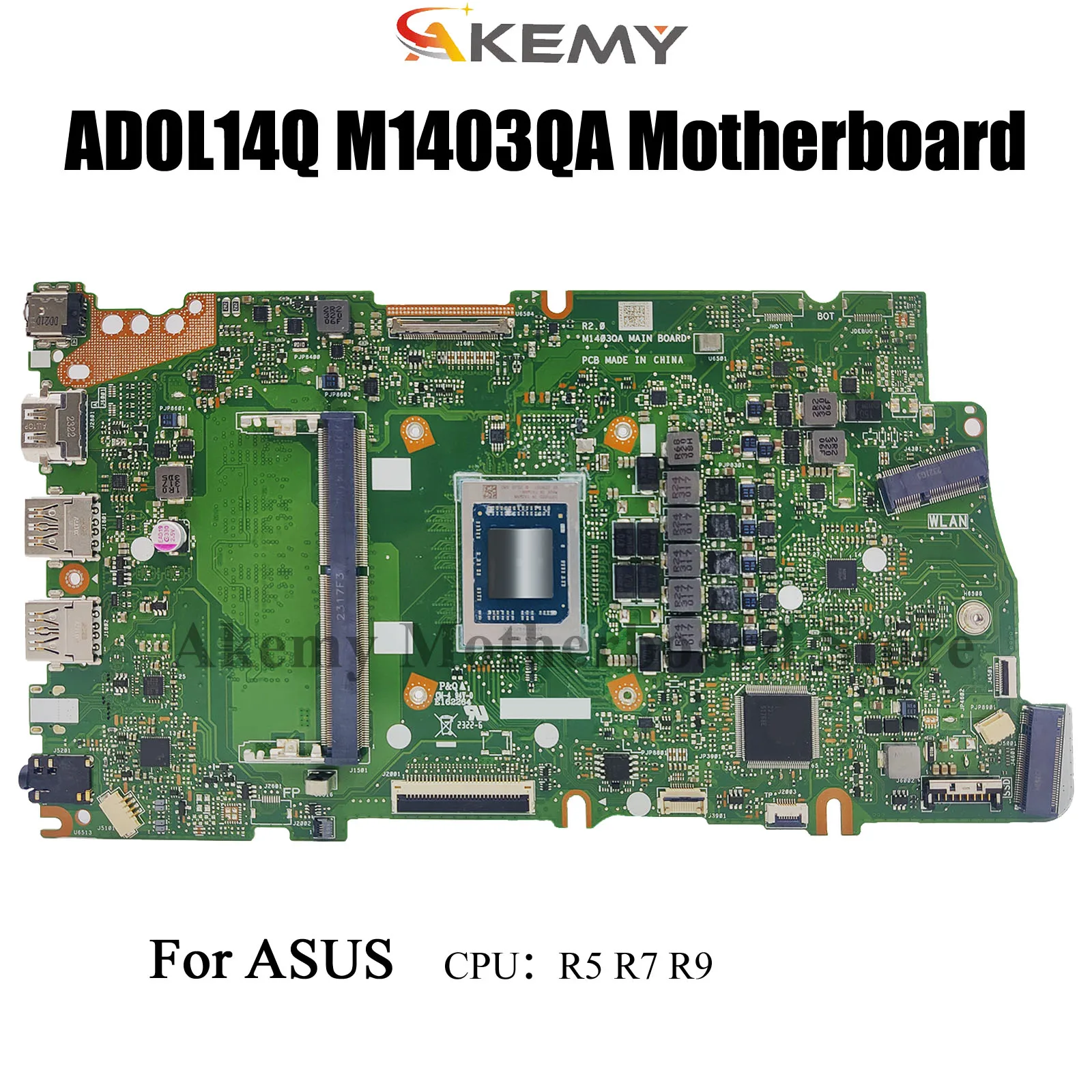 M1403QA Mainboard For ASUS M1503QA M1603QA M1502QA M1702QA M1703QA M1402IA M1502IA M1503IA M1603IA Laptop Motherboard
