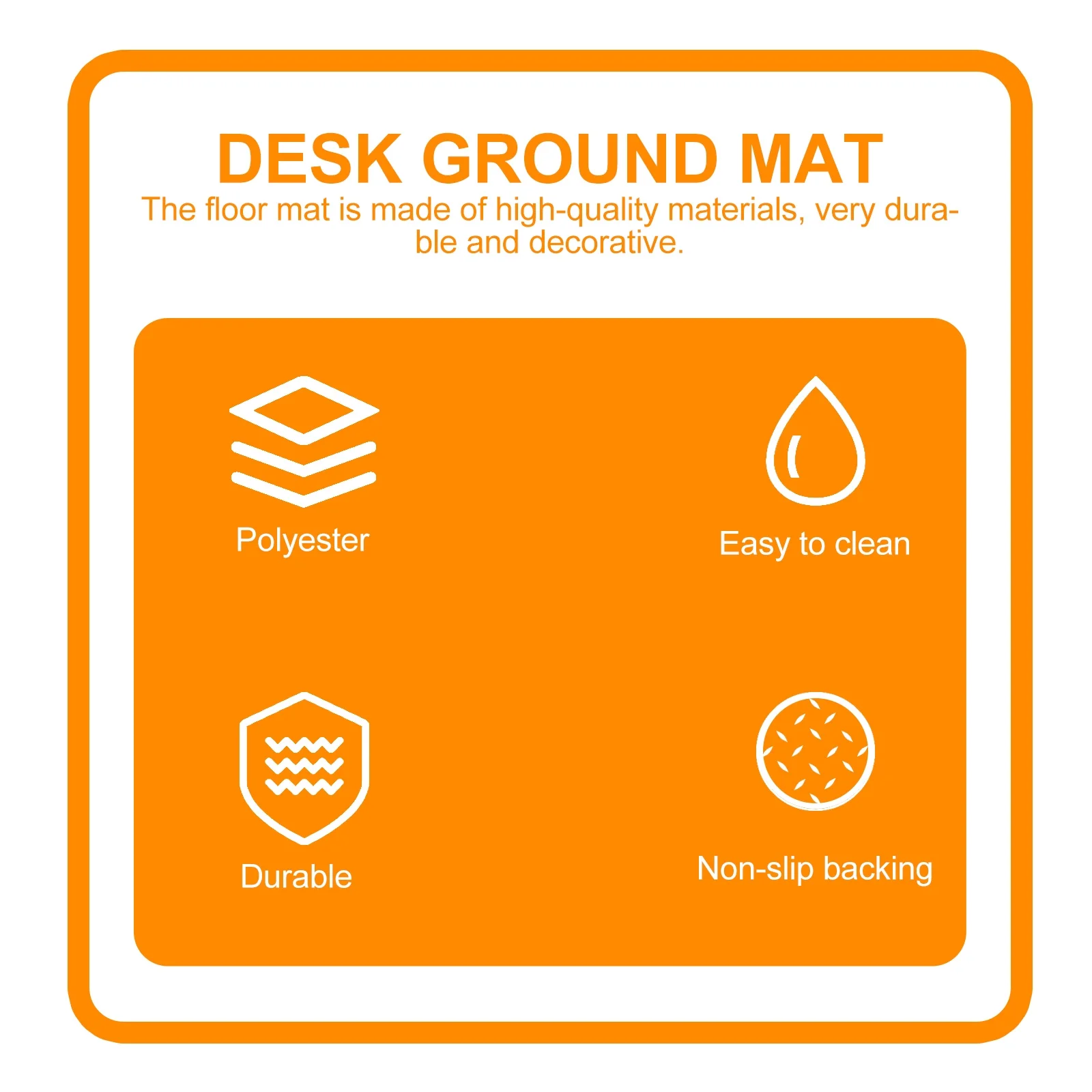 

Floor Mat with Non-Slip Backing for Desk Chair Protection Suitable for Hardwood and Tile Floors Chair Floor Mat