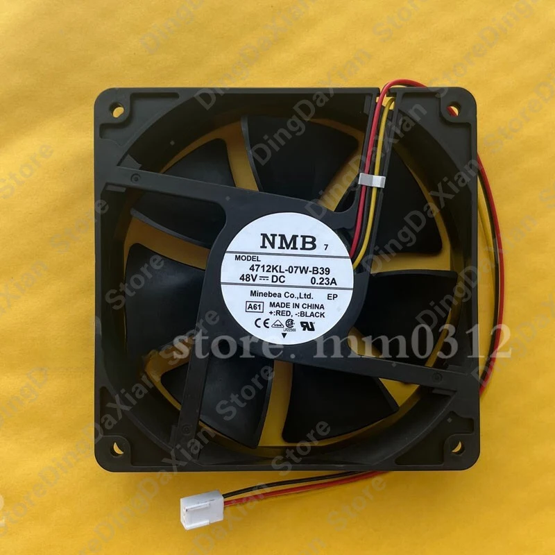 

D+ 1PCS For NMB 4712KL-07W-B39 48V 0.23A 12CM Inverter Cooling Fan 12032 120×120×32mm
