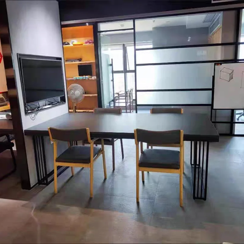 Light luxury metal wrought iron, conference table legs, bold table feet