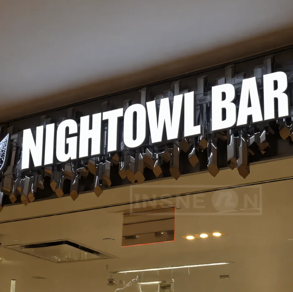 Custom Neon Sign Led Letters Luminous Logo Business Signage Label Large Metal Signs Light Letter Labels English Wall Brand 3d