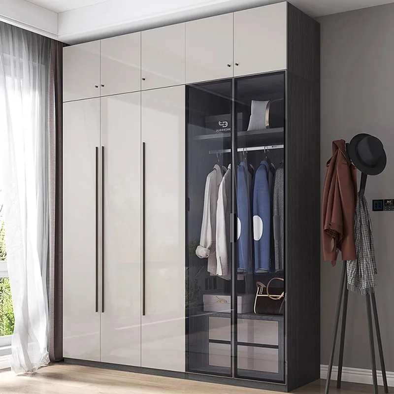 

Space Saving Nordic Wardrobe Full Size Aesthetic Closet Systems Bedroom Wardrobewooden Drawers Ropero Armables Home Furniture