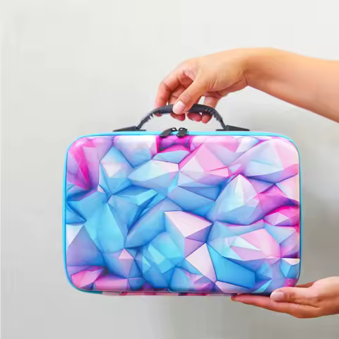 Diamond color leather 70 bottles storage box painting accessories container beads storage bottle art tool beads box 5d