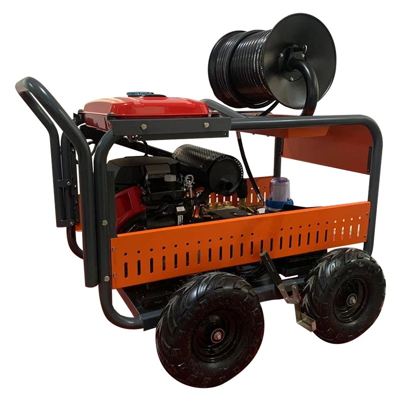 High Cost Performance Drain Jetter with 27HP/20000W Power for Industrial Pipe Maintenance High-Pressure Water Cleaning