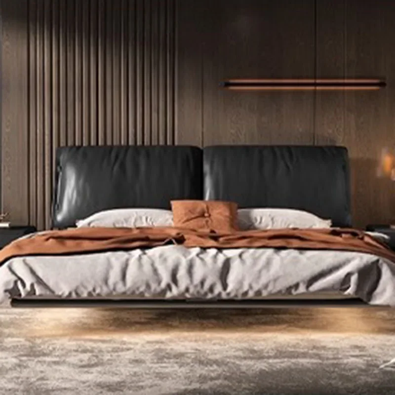Safe Leather Massage Bed Double Queen Baby Modern Single Massage Bed Floor Massage Human  Letto Matrimoniale Unique Furniture