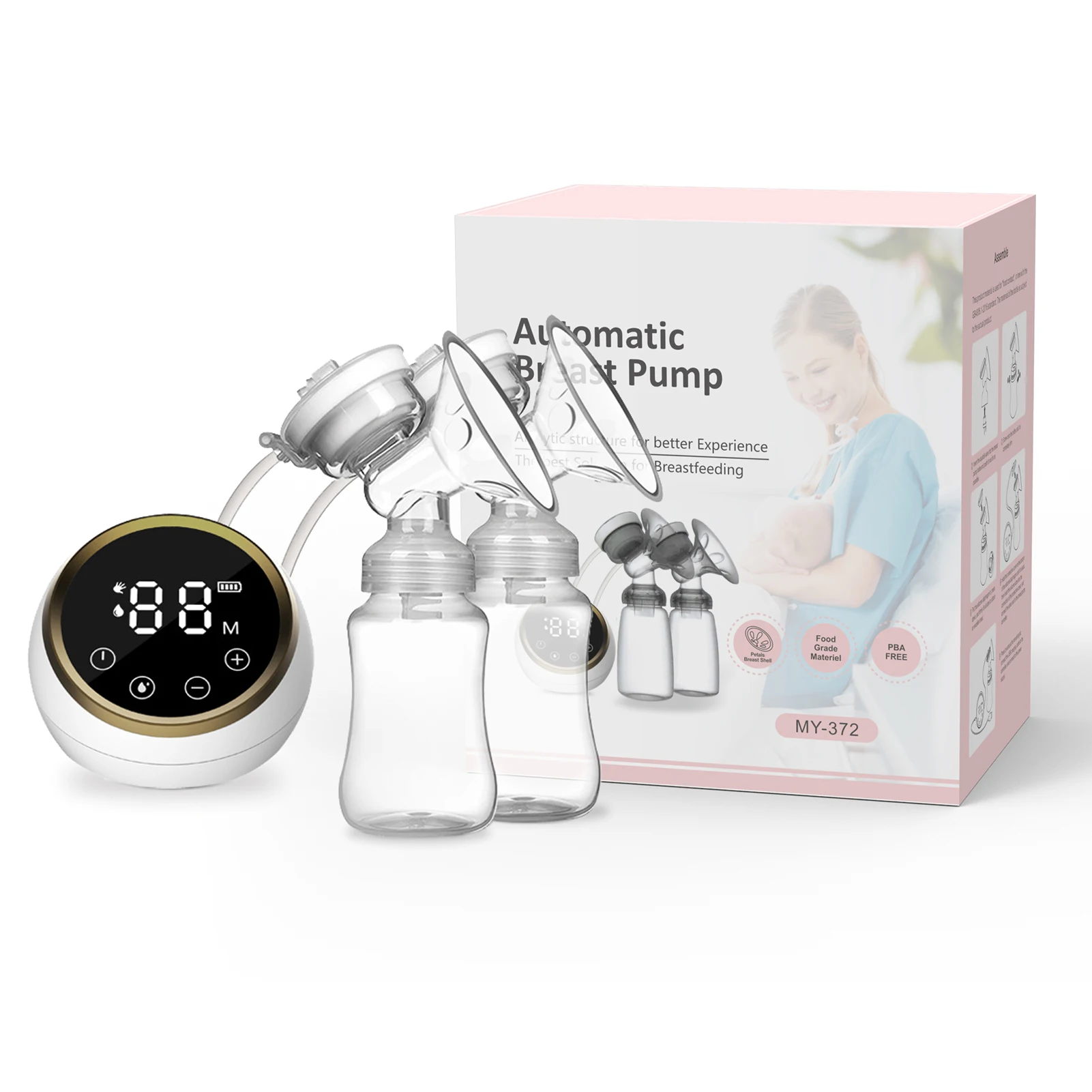 Electric Breast Pumps Silent Comfort Breast Milk Extractor Collector Milk Bottle Sucking BPA-free