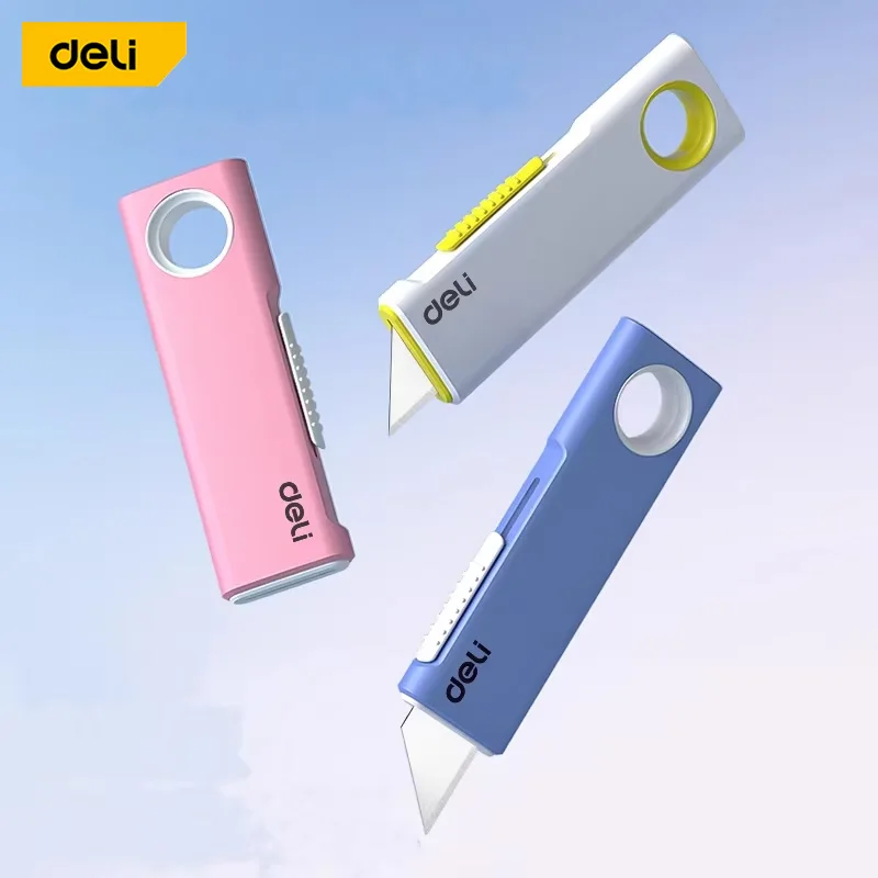 سكين ديلي جيب صغير قابل للسحب مع فتحة تعليق لسهولة الحمل وتفريغ الورق المقوى البلاستيكي #2