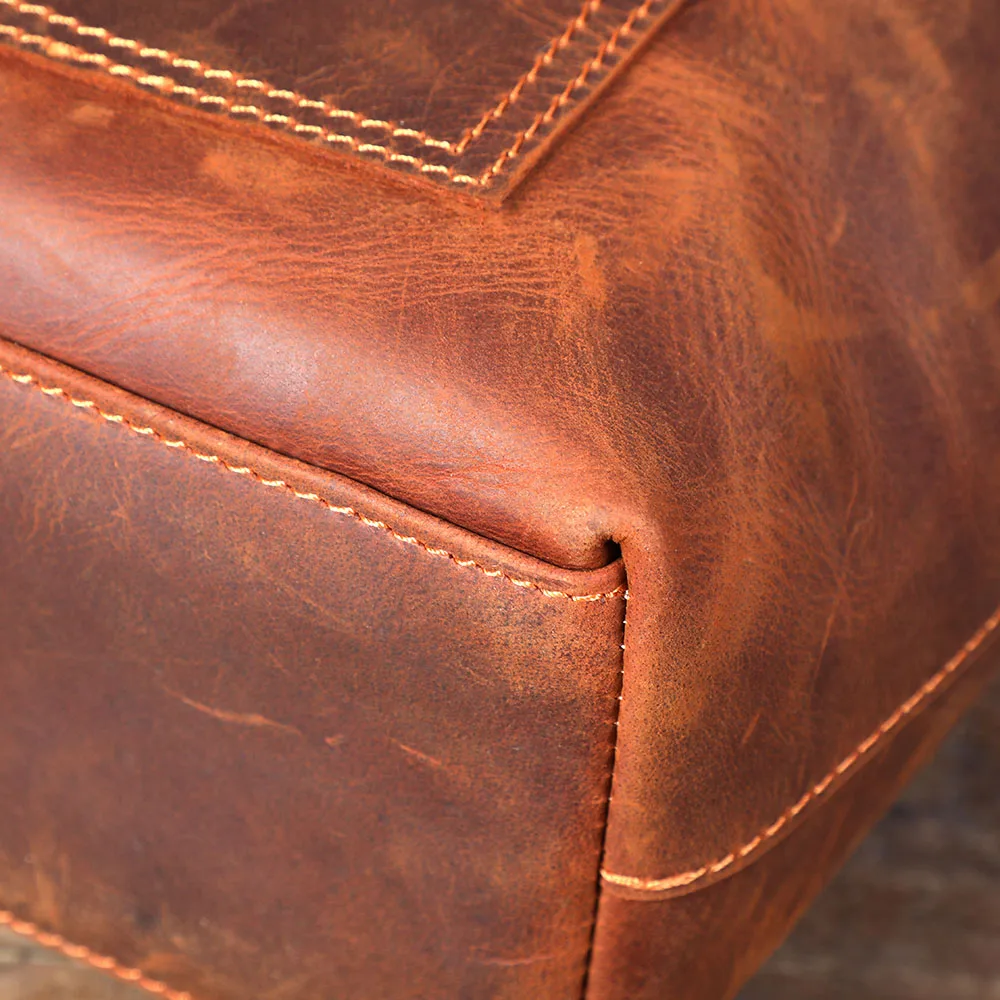 S.WORKER Vintage-Aktentasche aus hochwertigem Leder für Herren, Business-Handtasche, Laptoptasche, Unisex-Einkaufstasche mit großem Fassungsvermögen – Detail 20