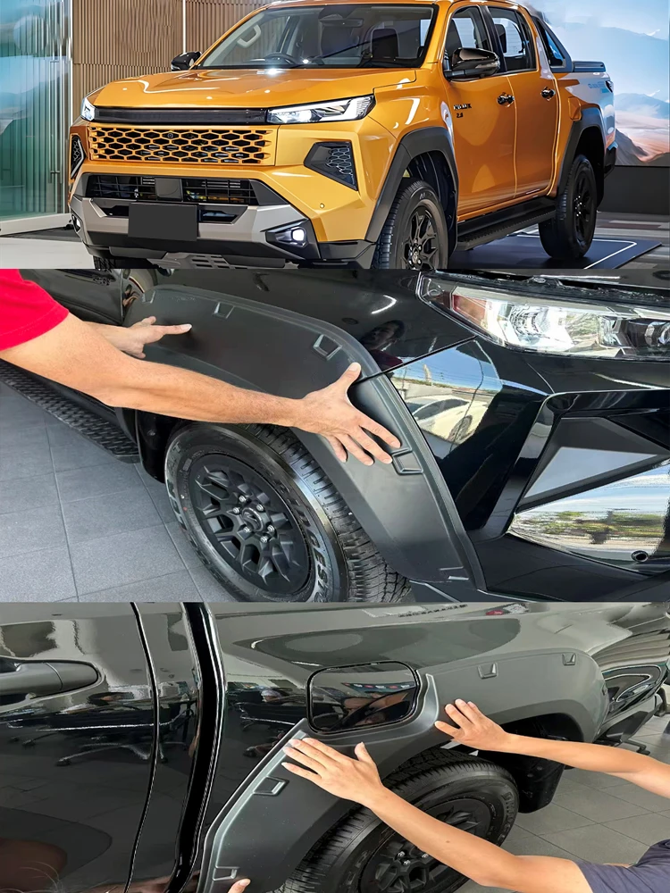 Автомобильные мегуары для Toyota Hilux Travo 2026+, внешние детали, автоаксессуары, 4-дверные автомобильные расширители крыльев