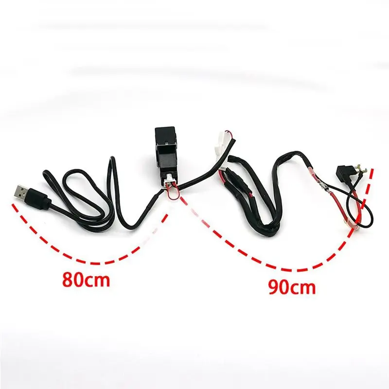 Prominent 12V/24V Dual USB Ports QC3.0 Charging Adapter For Nissan Sylphy X-Trail Patrol Y62