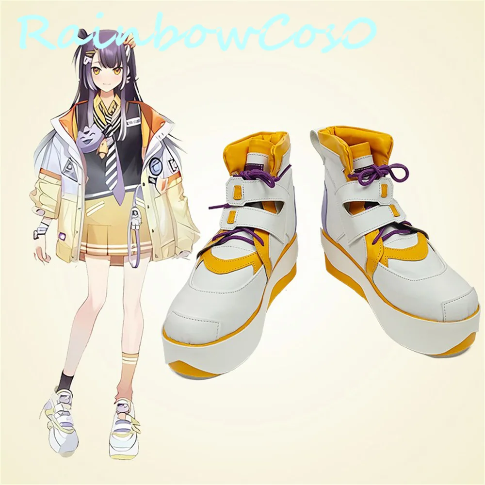 Virtual YouTuber Vtuber hololive  Umise Yotsuha Cosplay Shoes Boots Game Anime Halloween Christmas RainbowCos0 W2808