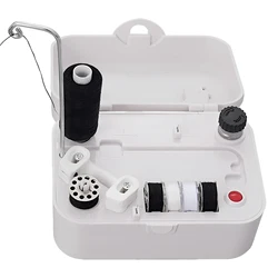 Electric Bobbin Winder Portable Bobbin Winder with Handle Automatic Bobbin Winder Machine USB/Battery Powered Bobbin Winder