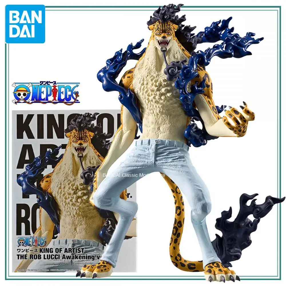 Genuine Official Anime Figures Banpresto King of Artist One Piece Rob Lucci Figuras Anime Boxed Model Special Offer Discount